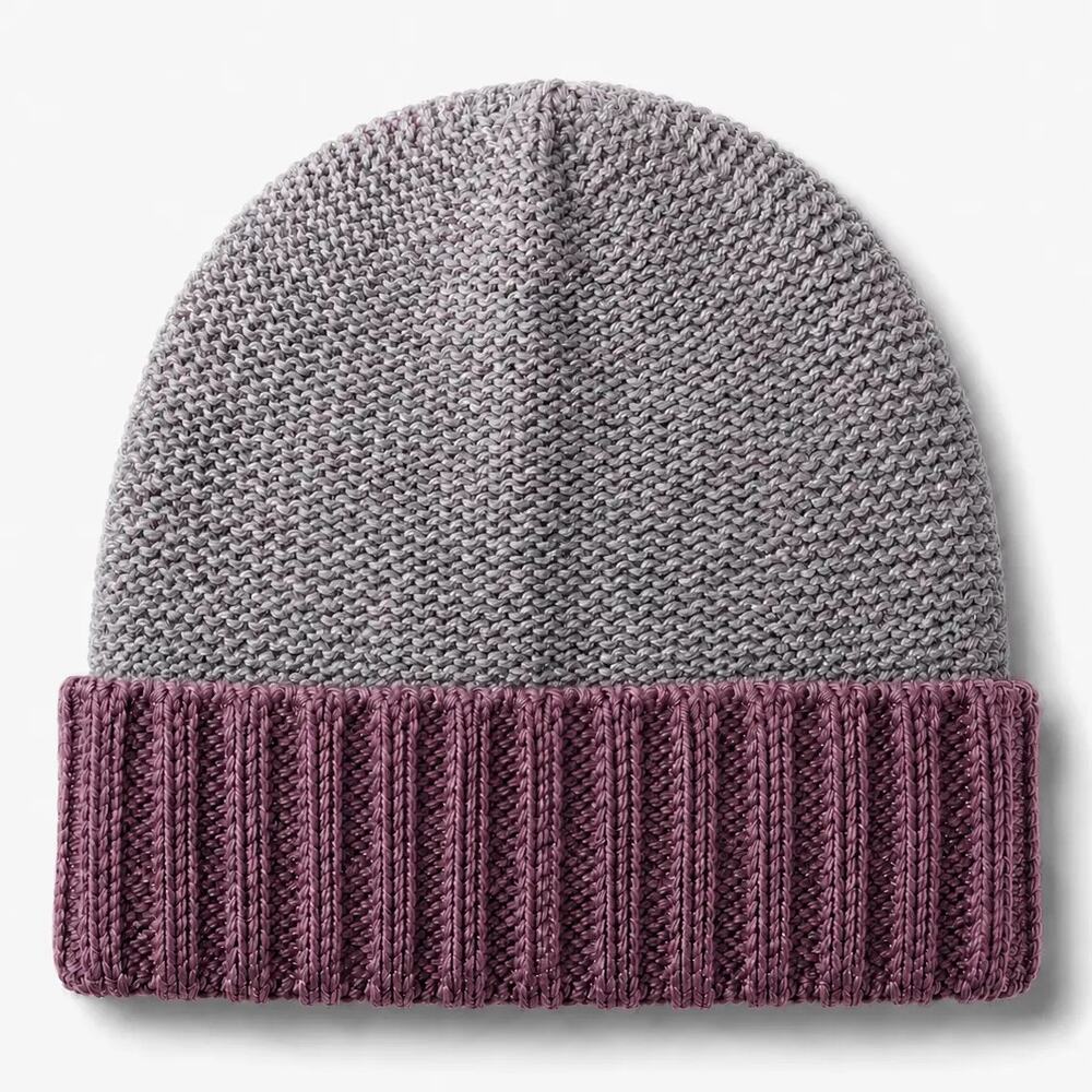 NWT Shupaca Baby Alpaca Beanie Marsala Terracotta Grey Warm Lightweight Peru